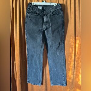 VTG Carhartt Men's Black Denim Workwear